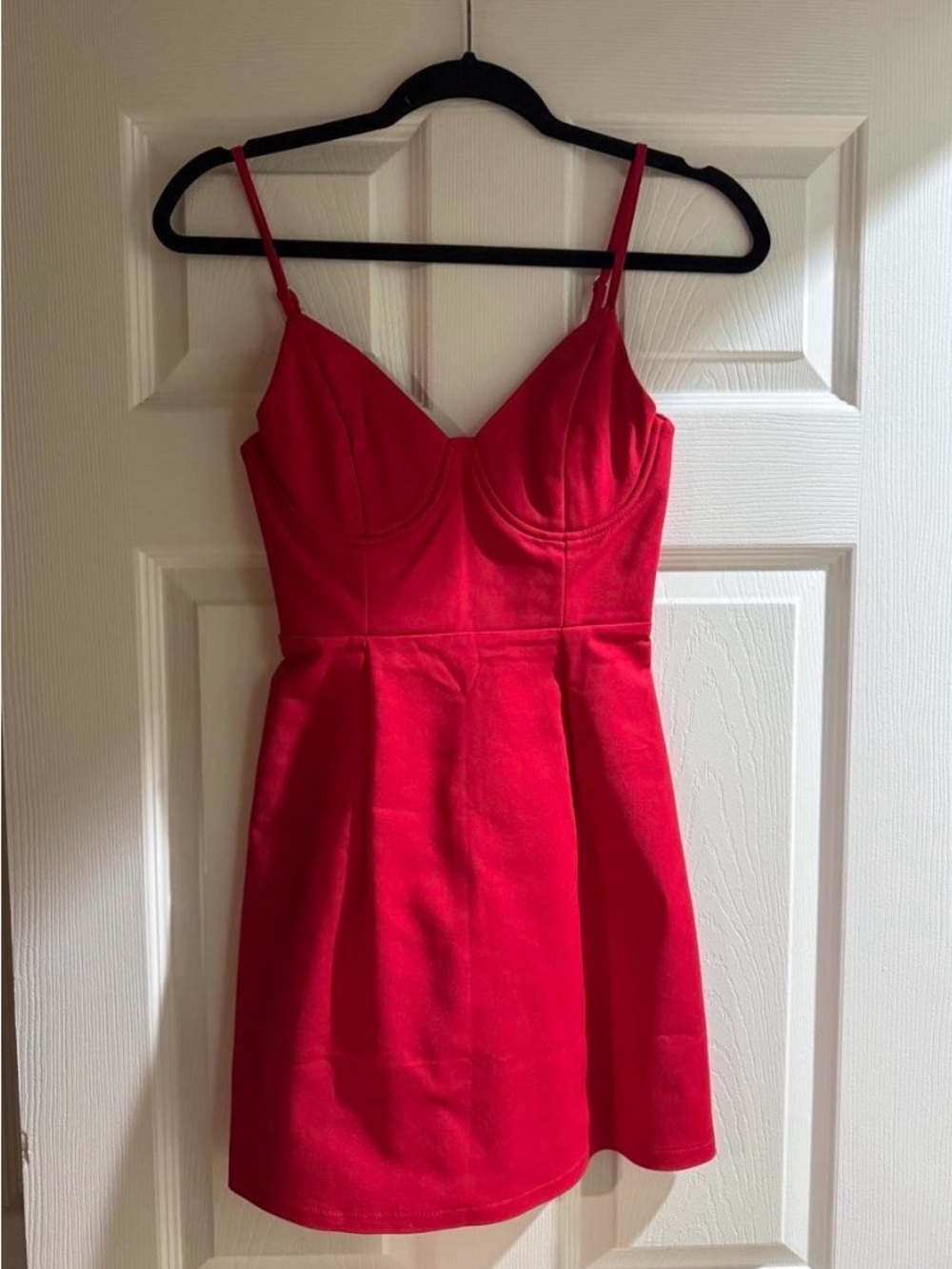 Princess Polly Red Spaghetti Strap Mini Dress
